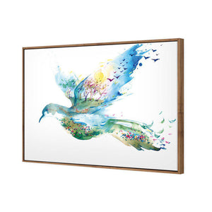 Dove Of Peace | Standard Canvas | Floating Frame | Natural