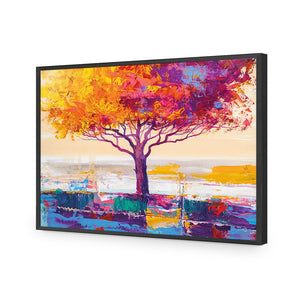 Dreamtime Tree | Standard Acrylic | Flat Frame No Border | Black