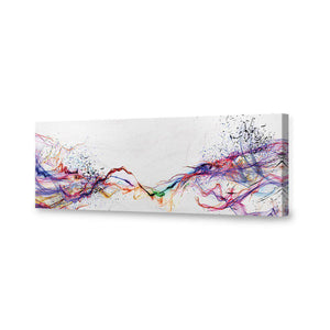 Electricity On Black, Inverted, Long | Standard Canvas | No Frame | Stretched Canvas