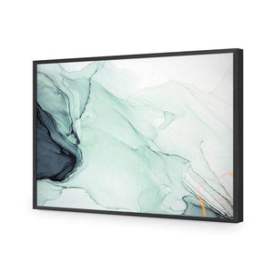 Emerald River II | Classic Acrylic | Flat Frame No Border | Black