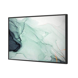 Emerald River II | Classic Canvas | Floating Frame | Black