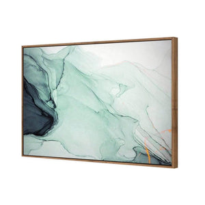 Emerald River II | Classic Canvas | Floating Frame | Natural