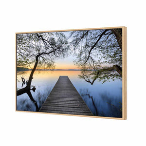 Escaped | Standard Canvas | Floating Frame | Oak