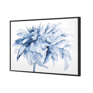 Fairy Floss, Blue Rectangle | Standard Canvas | Floating Frame | Black