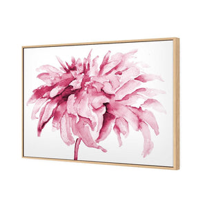 Fairy Floss, Pink | Standard Canvas | Floating Frame | Oak