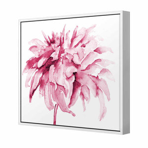 Fairy Floss, Pink Square | Standard Canvas | Floating Frame | White