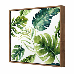 Fascinating Foliage, Square | Standard Canvas | Floating Frame | Natural