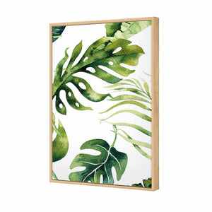 Fascinating Foliage Version 01 | Standard Canvas | Floating Frame | Oak