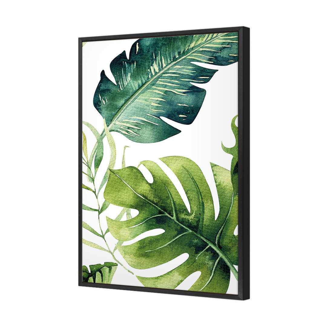 Fascinating Foliage Version 02 | Standard Canvas | Floating Frame | Black