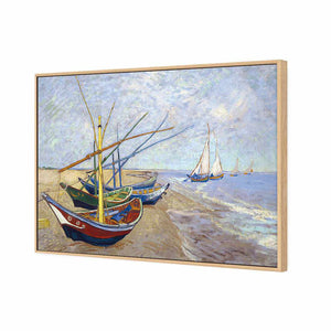 Fishing Boats by Van Gogh | Standard Canvas | No Frame | Rolled Canvas