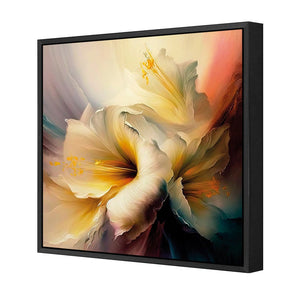 Fleeting Flowers II | Classic Canvas | Floating Frame | Black