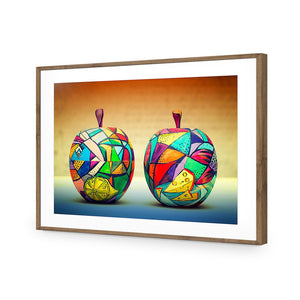 Forbidden Fruit | Standard Acrylic | Flat Frame With Border | Natural