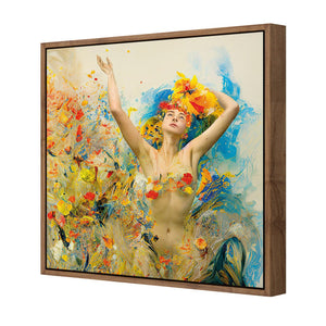 Frolic in the Flowers - Wall Art Designs - WB_100994_AS_Q CAF_CP - MPY - 260 - M - S - S_37x37_S - 1550 - NAT