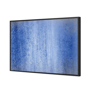 From Darkness Into Light, Blue | Classic Canvas | Floating Frame | Black