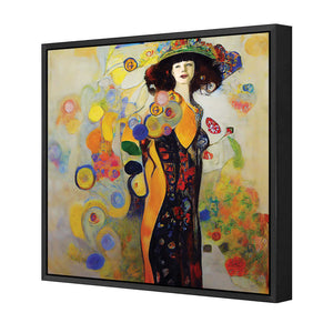 Full Bloom | Classic Canvas | Floating Frame | Black