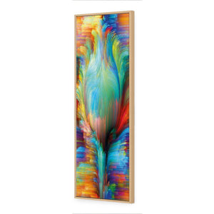 Fuzz Sprouting | Standard Canvas | Floating Frame | Oak
