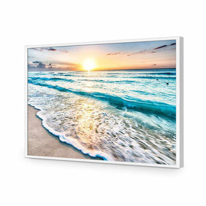 Glimmering Sunrise, Rectangle | Standard Acrylic | Flat Frame No Border | White