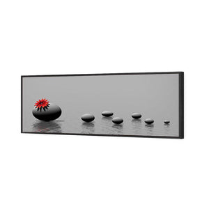 Grey Stones | Standard Canvas | Floating Frame | Black