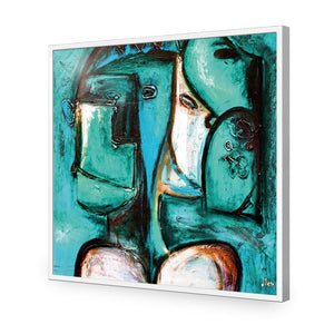 Griessel Koppen, Teal (Square) - Wall Art Designs - 114_ES_Q WAD_AP - 030 - EDG_37x37_S - 2538 - WHT