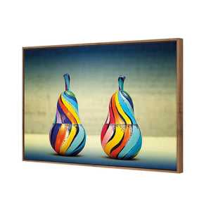 Groovy Pear | Standard Canvas | Floating Frame | Natural