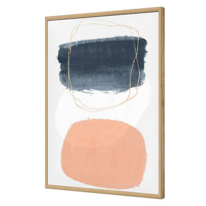 Hollow Balance II | Classic Acrylic | Flat Frame No Border | Oak