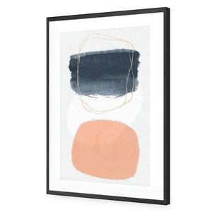 Hollow Balance II | Classic Acrylic | Flat Frame With Border | Black