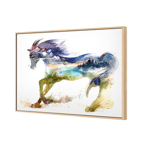 Horse Dreaming | Standard Canvas | Floating Frame | Oak