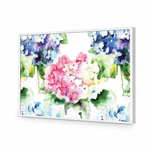 Hydrangeas | Standard Acrylic | Flat Frame No Border | White
