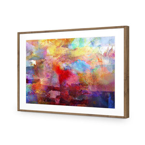 In Denial | Standard Acrylic | Flat Frame With Border | Natural