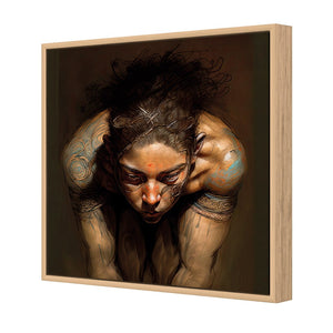 Inner Focus | Classic Canvas | Floating Frame | Oak
