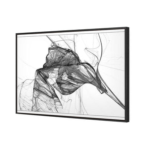 Intersperced, B&W | Standard Canvas | Floating Frame | Black
