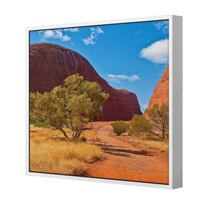 Into The Outback | Standard Canvas | Floating Frame | White
