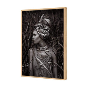 Jungle Beauty | Classic Canvas | Floating Frame | Oak