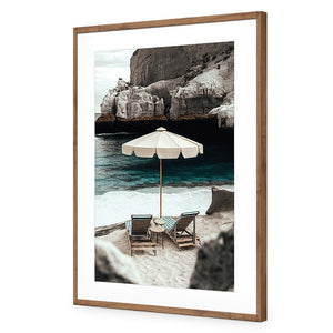 Just For 2 | Classic Acrylic | Flat Frame With Border | Natural