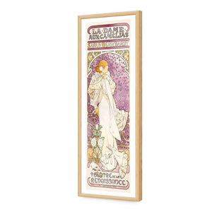 La Dame Aux Camelias By Alphonse Mucha - Wall Art Designs - 986_AL_V WAD_AP - 030 - MAT_90x30_S - 2538 - OAK