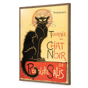 Le Chat Noir By Steinlen | Standard Acrylic | Flat Frame No Border | Natural