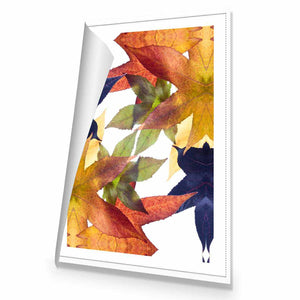 Leaf Kaleidoscope, Rectangle | Standard Canvas | No Frame | Rolled Canvas
