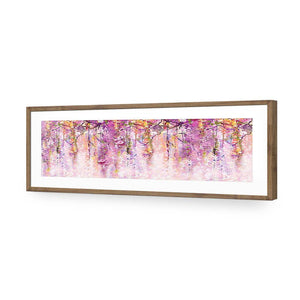 Lilac Dream, Long | Standard Acrylic | Flat Frame With Border | Natural