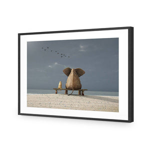 Little And Large | Standard Acrylic | Flat Frame With Border | Black