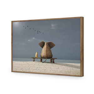 Little And Large | Standard Acrylic | Flat Frame No Border | Natural