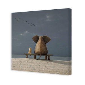 Little And Large, Square | Standard Canvas | No Frame | Stretched Canvas