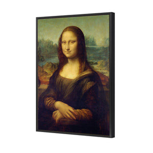 Mona Lisa by Da Vinci | Standard Canvas | Floating Frame | Black