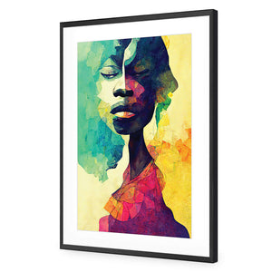 Mystic | Classic Acrylic | Flat Frame With Border | Black