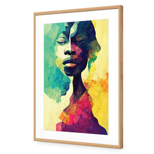 Mystic | Classic Acrylic | Flat Frame With Border | Oak