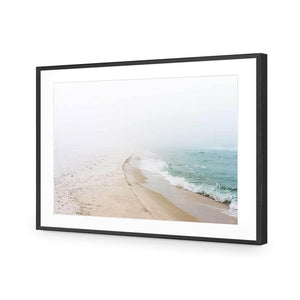 Pensacola Shore | Classic Acrylic | Flat Frame With Border | Black