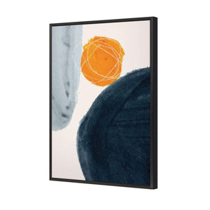 Spot The Orange I | Classic Canvas | Floating Frame | Black