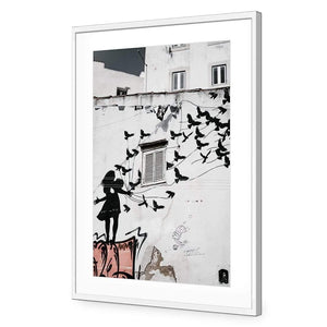 Street Art - Graffiti Birds Flying - Wall Art Designs - 3919_AR_V WAD_AP - 030 - MAT_45x30_S - 2538 - WHT