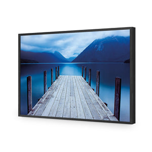 Tranquil Jetty | Classic Acrylic | Flat Frame No Border | Black