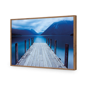 Tranquil Jetty | Classic Acrylic | Flat Frame No Border | Natural