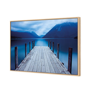 Tranquil Jetty | Classic Canvas | Floating Frame | Oak